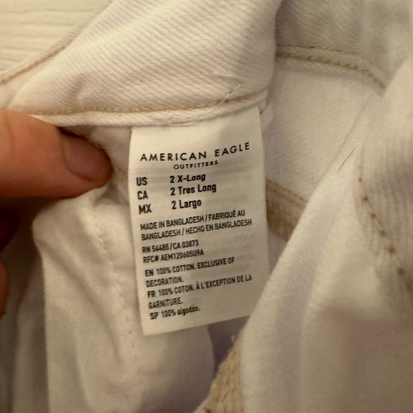 American Eagle White Denim Pants - Picture 2 of 6